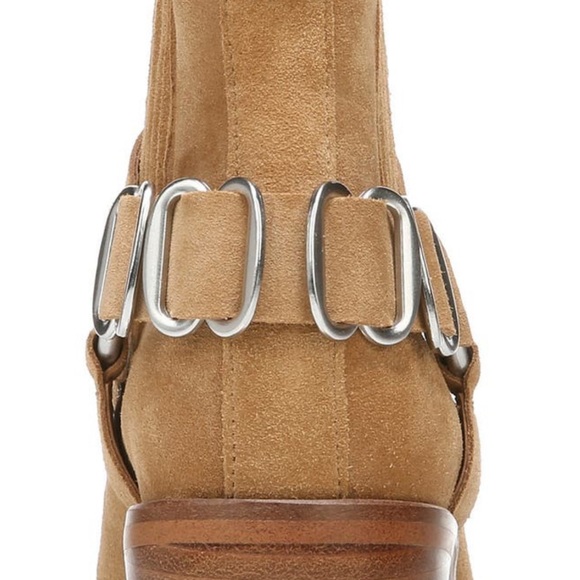 NWT Suede Harness Buckle Backed Ankle Boots by Sam Edelman - Picture 5 of 7